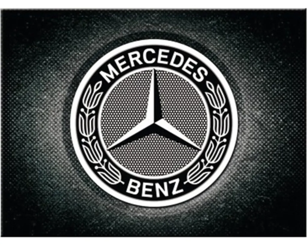 Magnet 6x8 cm Mercedes-Benz, Logo Black